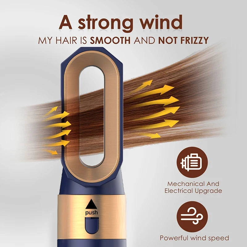 5-in-1 Ionic Hair Styler with High-Speed Dryer, Hot Brush & Professional Straightening