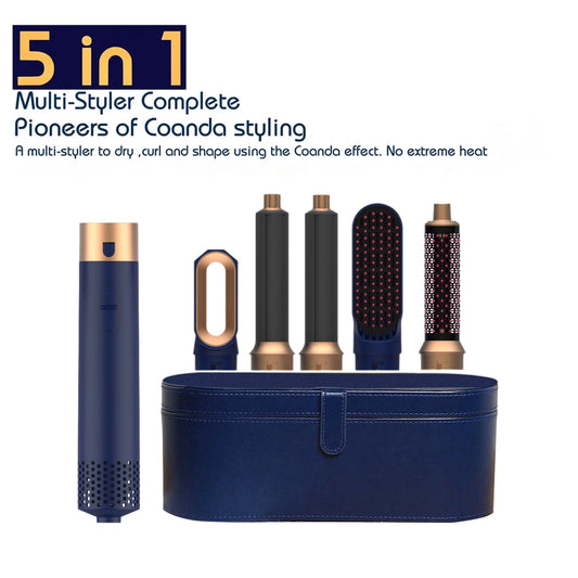 5-in-1 Ionic Hair Styler with High-Speed Dryer, Hot Brush & Professional Straightening