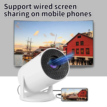 4K Mini Projector with Android 11, WiFi 6, Bluetooth 5.0 & Built-In Speaker