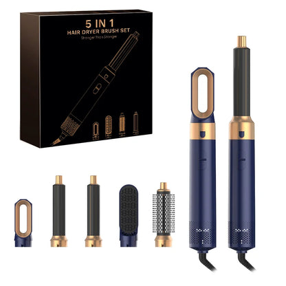 5-in-1 Ionic Hair Styler with High-Speed Dryer, Hot Brush & Professional Straightening